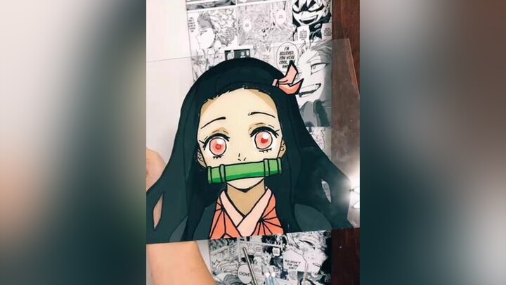 Would anyone pay for these?👹because I broke-anime glasspainting nezuko fyp demonslayer forupage foryou foryourpage fup fu fypage 4u Fu