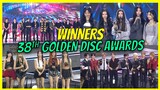 38th Golden Disc Awards WINNERS