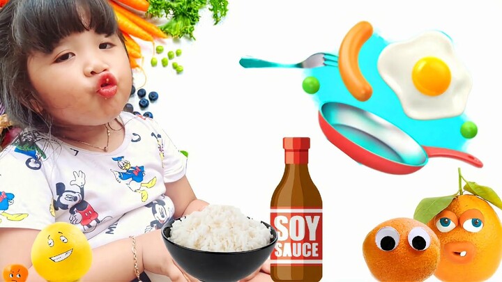 " Drama Nasi Kecap " - Ghea Bermain dan Memasak dengan Mama - Main Masak Masakan