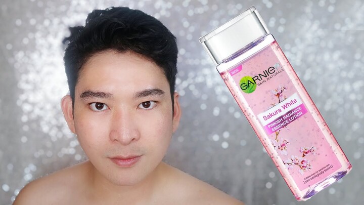 RESEP KULIT GLOWING MERONA | REVIEW GARNIER SAKURA WHITE PINKISH RADIANCE ESSENCE LOTION