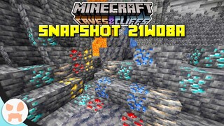 NEW ORES, DEEPSLATE, + SMOOTH BASALT! | Minecraft 1.17 Caves and Cliffs Snapshot 21w08a