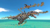 Tek Rex Deadly Parkour - Animal Revolt Battle Simulator