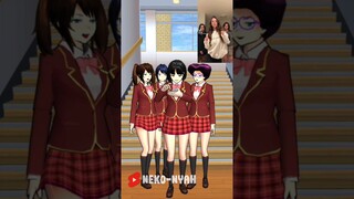 Rina and Friends recreating viral TikTok trend 😹 #sakuraschoolsimulator #shorts #tiktok #meme #trend