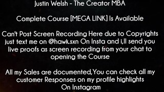 Justin Welsh Course The Creator MBA Download