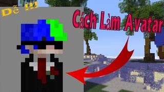 CÁCH LÀM ẢNH ĐẠI DIỆN MINERCAFT 2D PIXEL !!l | HOW TO MAKE AVATAR PIXEL !