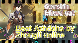 Beat Azhdaha by Zhongli online [Genshin, Mixed cut]