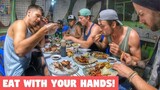 FOREIGNERS EATING Amazing Local FILIPINO BBQ At Night | FIGHTER BOYS Philippines