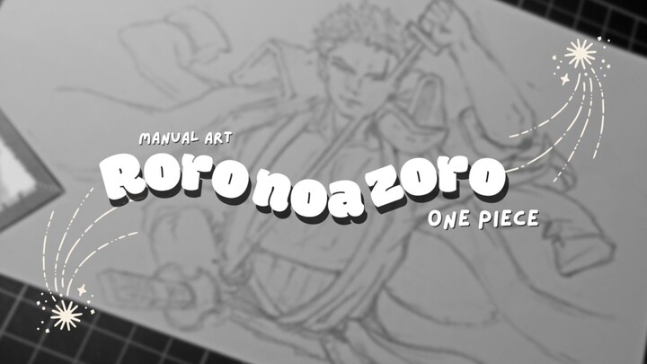 ✨RORONOA ZORO✨ first time drawing lineart lol 🙀 😺
