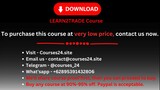 LEARN2TRADE Course