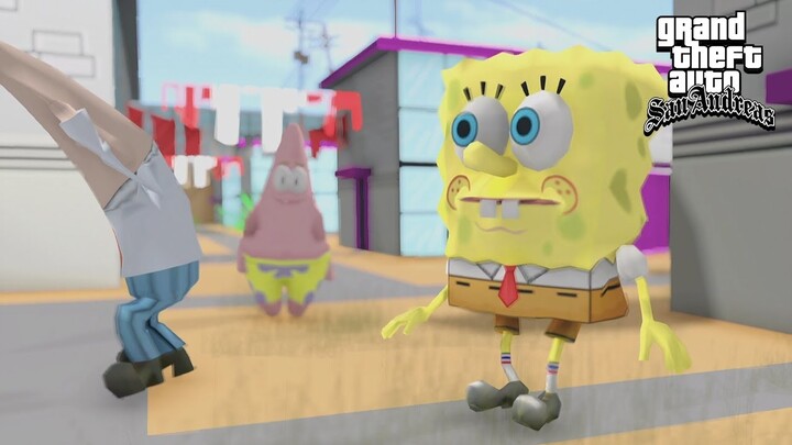 SPONGEBOB INGIN BELI RUMAH BARU, PATRICK SEDIH - GTA Lucu Spongebob