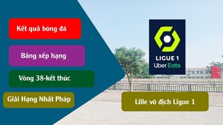 Kết quả bóng đá vòng 38, Bảng xếp hạng giải vô địch Pháp Ligue 1