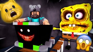 SPONGEBOB Y U SO UGLYYYY!! [Roblox Scary Cart Ride]