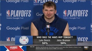 "He and I can lead Mavs to the NBA Finals together" - Luka Doncic after scoring 54 PTS with Brunson