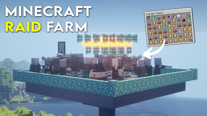 EASY RAID FARM in Minecraft Bedrock 1.19 EMERALD, TOTEMS FARM