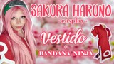 SAKURA HARUNO COSPLAY / VESTIDO GENIN + BANDANA NINJA / TUTORIAL