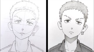 Cara Menggambar MITSUYA Takashi dari Tokyo Revengers