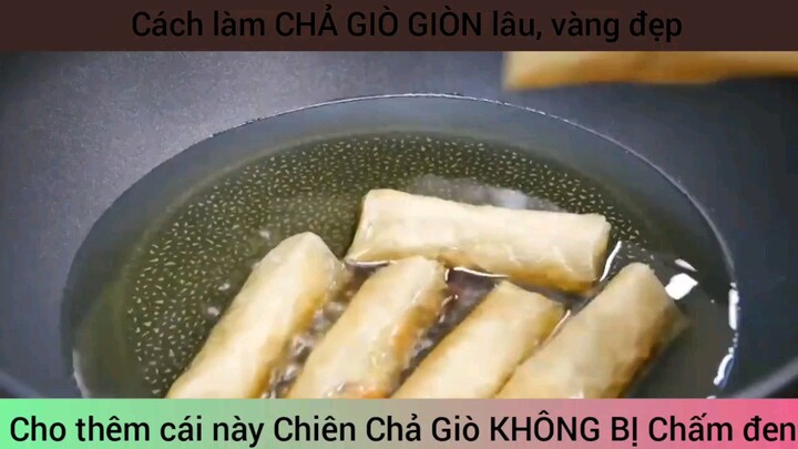 cách làm chả giò siêu ngon vàng đẹp không bị ỉu