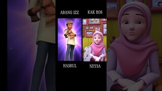 PELAKON SUARA ABANG IZZ & KAK ROS #abangiz #kakros #upinipin #voiceactor #voiceacting #shorts