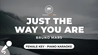 Just The Way You Are - Bruno Mars (Female Key - Piano Karaoke)