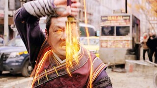 Doctor Strange: Apakah Anda bahagia? Wang: Saya terlalu sibuk untuk membuka portal dengan kaki saya,