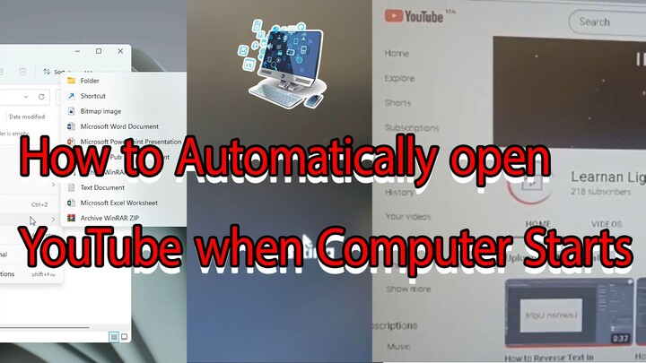 How to Automatically open YouTube when Computer Starts #2022