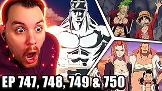Barto & Luffys Grand Adventure | One Piece REACTION Episode 747, 748, 749 & 750