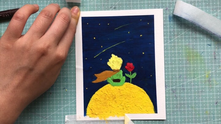 Kehidupan|Tutorial Pastel Minyak "The Little Prince"