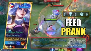 5X FEEDING PRANK GUINEVERE | ENEMY CRY AFTER FEEDING - MLBB