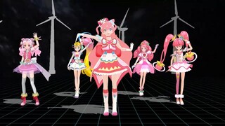 【MMDプリキュア】キュアプレシャス＆キュアサマー＆キュアグレース＆キュアスター＆キュアエールで fake doll