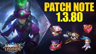 ZHASK REWORK LAGI, ESMERALDA & KHUFRA NERF, FITUR BARU - PATCH NOTE 1.3.80 MOBILE LEGENDS