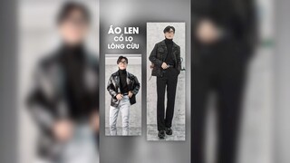 Áo len cổ lọ lông cừu