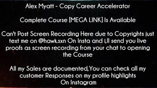 Alex Myatt Course Copy Career Accelerator Download