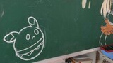【205】When you draw the second dimension on the blackboard newspaper