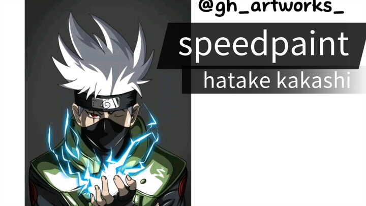 (speedpaint)hatake kakashi di ibispaint