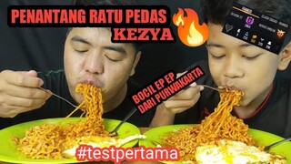 PENANTANG RATUS PEDAS DARI SUMATRA DATANG DARI PURWAKARTA 🔥🔥🔥 KITA TES DULU PAKAI MIE SAMYANG