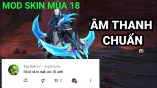 Mod skin nakroth AIC full hiệu ứng âm thanh - không lỗi mạng bất định - mod skin mùa 18