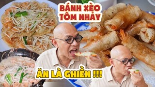 Color Man "mém tí" bỏ qua đặc sản BÁNH XÈO TÔM NHẢY tươi roi rói NGON XUẤT THẦN !!! | Color Man Food