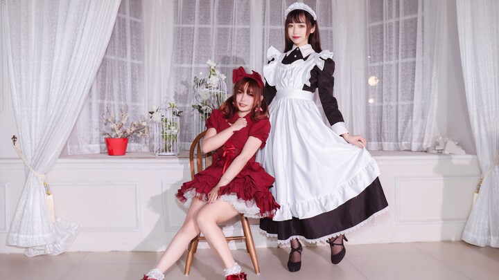 【Beibei x Qiqi】-pink stick-eldest lady and long skirt maid-double the joy!