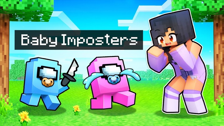 We Adopt BABY IMPOSTERS In Minecraft AMONG US!
