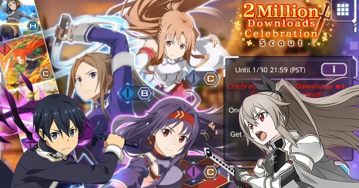 Sword Art Online Alicization Rising Steel - 2 Million Download (Guaranteed  4-Stars) - Bilibili