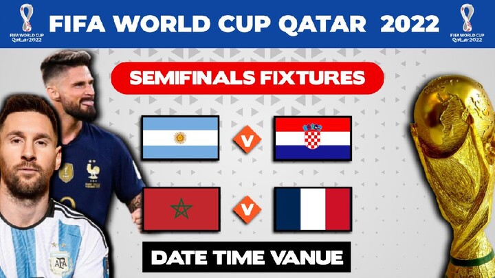 Jadwal Semi-final Piala Dunia 2022 - Argentina vs Kroasia - Maroko vs Prancis