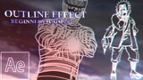OUTLINE EFFECT | Adobe After Effects AMV TUTORIAL ( + scale and rotation tutorial)