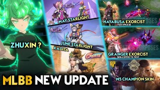 ZHUXIN NEXT PROJECT ? | MAY & JUNE STARLIGHT | KADITA CREATE | EXORCIST SKIN TEST - MLBB #whatsnext