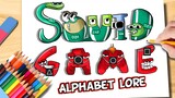 Hướng dẫn vẽ Alphabet Lore kết hợp cùng Squid Game | Peter Roblox Drawing