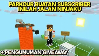 PARKOUR BUATAN SUBSCRIBER MEMANGLAH EPIC! - MCPE PARKOUR INDONESIA