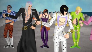 【JOJO Golden Wind MMD】Impian Gioruna Giovanna ♡ Tarian Debut Tim Penjaga/Gangster Shake