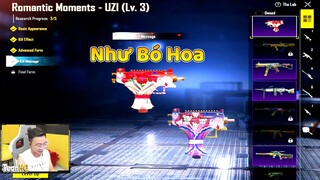 PUBG Mobile : Liều Mình Nâng Cấp Skin Uzi Hoa Hồng và Test Hiệu Ứng Rất Lãng Mạn