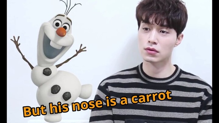 Lee Dong Wook looks like Frozen Olaf?