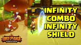 lost saga Justice Infinity combo sampek infinity shield bug