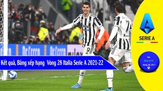 Bảng xếp hạng, Kết quả Vòng 28 Serie A Italia 2021-22 I Top ghi bàn hàng đầu